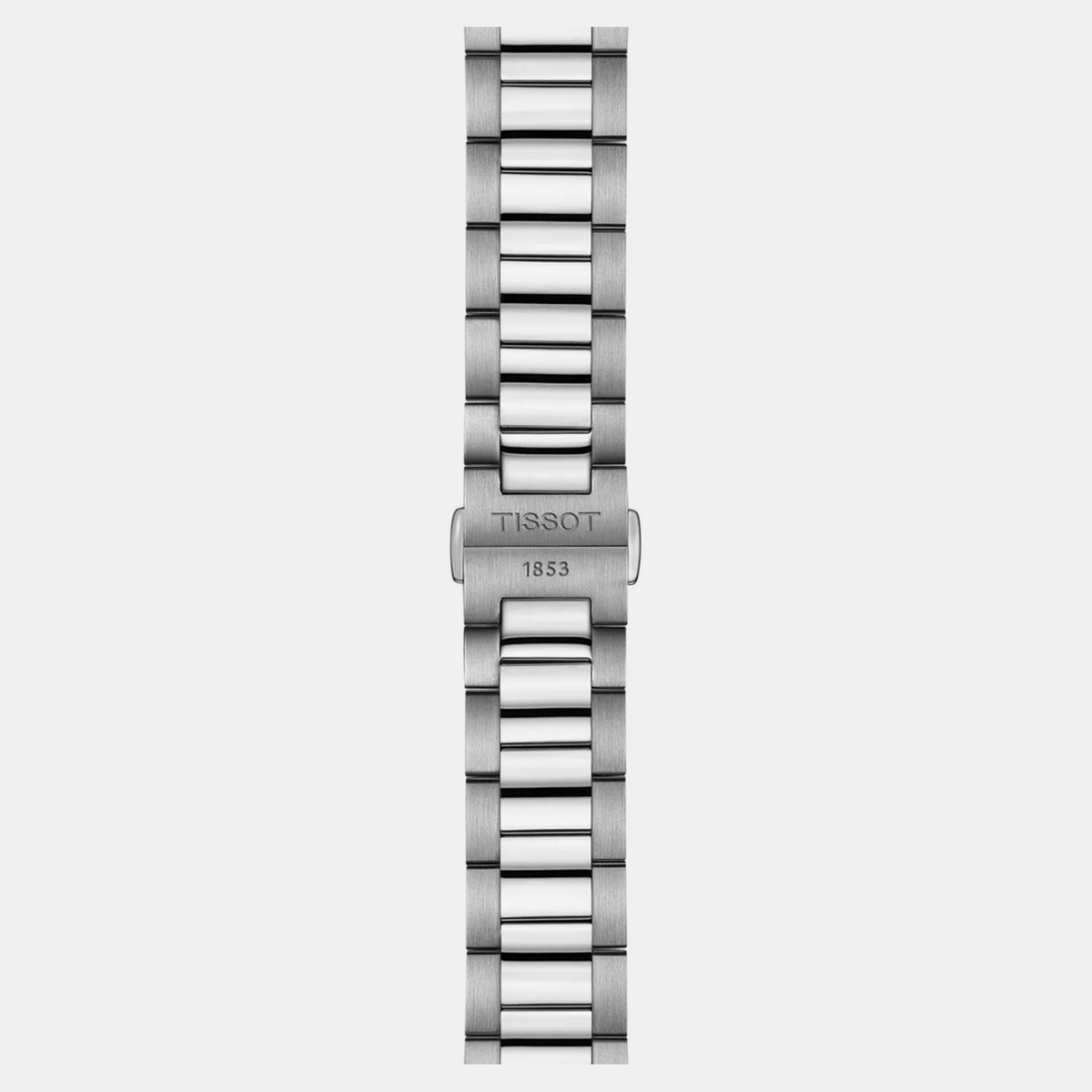 Pr 100 Men Quartz Grey Dial Analog Stainless Steel Watch T1504101108100