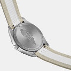 Classic Contemporary Men Quartz Grey Dial Analog Fabric Watch T1504101703700