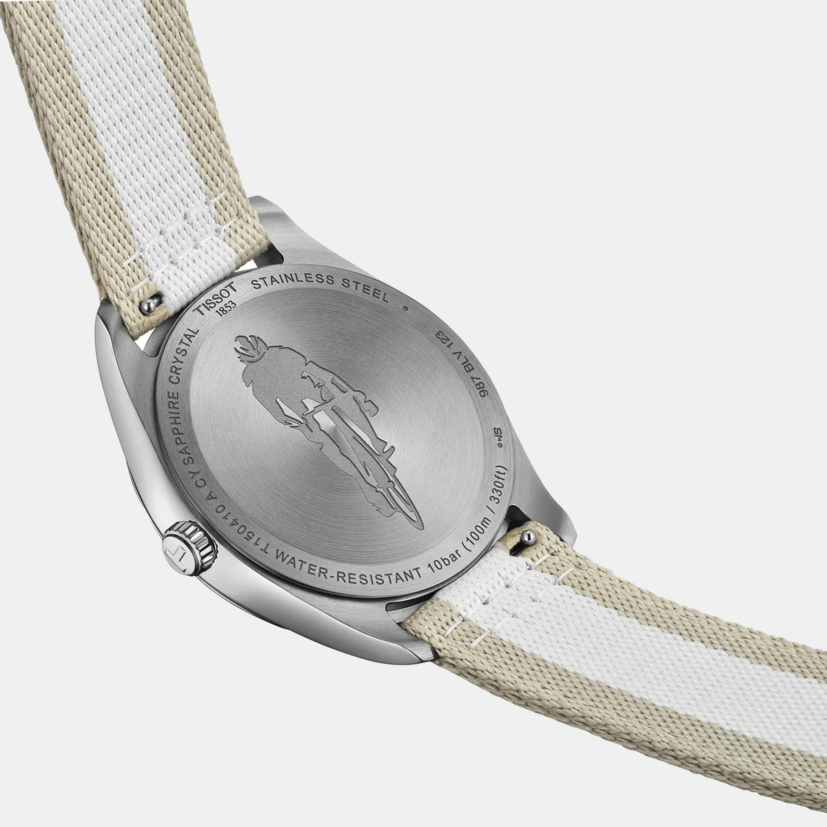 PR 100 Men Quartz Grey Dial Analog Fabric Watch T1504101703700