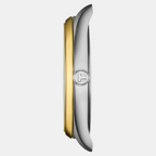 Pr 100 Men Quartz White Dial Analog Stainless Steel Watch T1504102201100