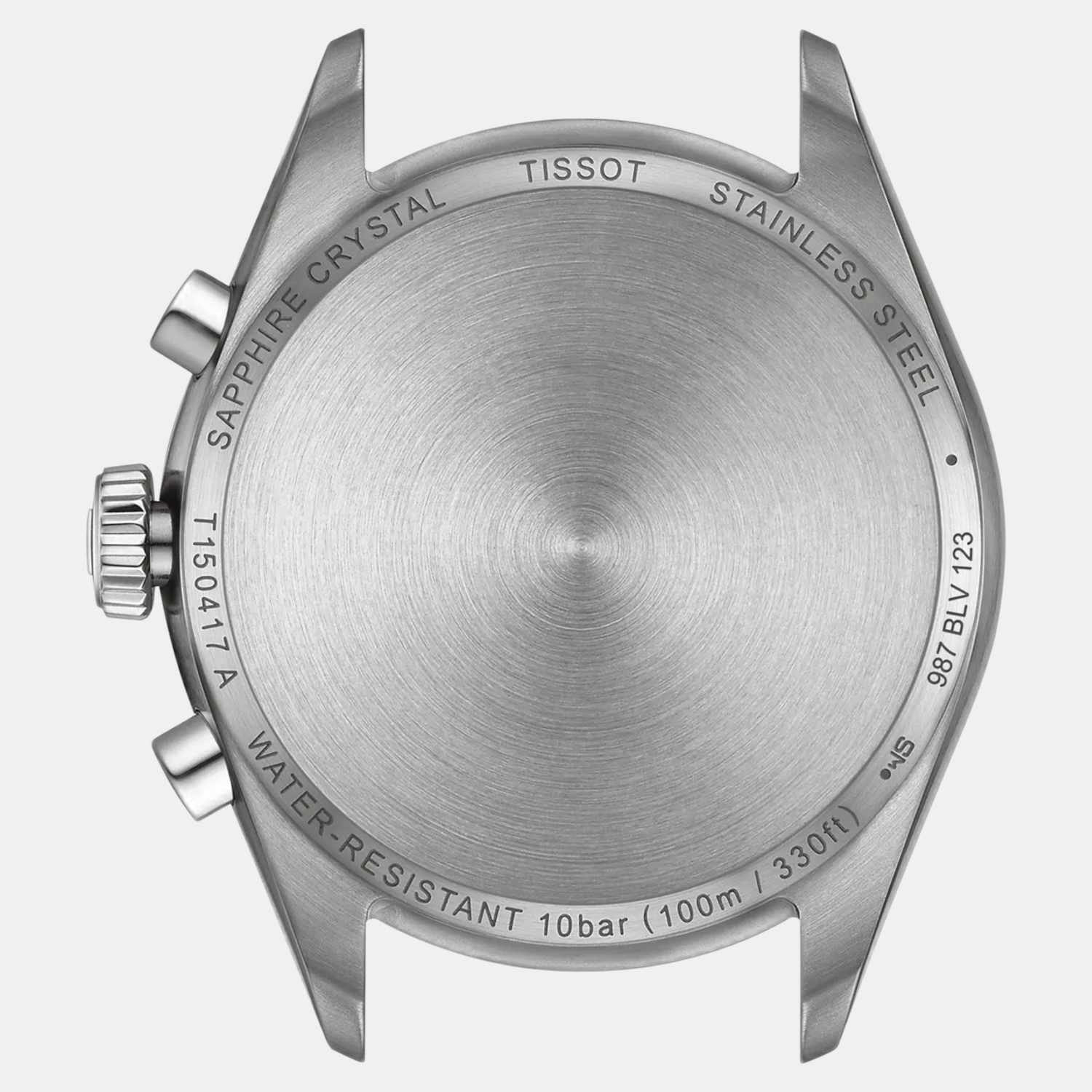 Pr 100 Men Quartz White Dial Chronograph Stainless Steel Watch T1504171101100