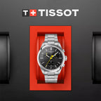 PR 100 Tour de France Special Collections Men Quartz Black Dial Chronograph Stainless Steel Watch T1504171105100