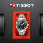 PR 100 Men Quartz Green Dial Chronograph Stainless Steel Watch T1504171109100