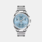 PR 100 Men Quartz Blue Dial Chronograph Stainless Steel Watch T1504171135100