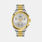 PR 100 Men Quartz Silver Dial Chronograph Stainless Steel Watch T1504172203100