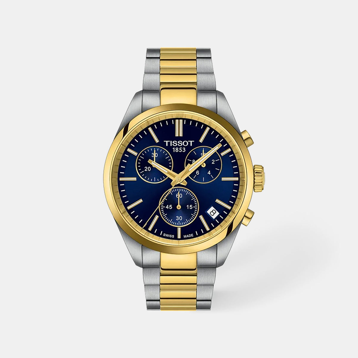 PR 100 Men Quartz Blue Dial Chronograph Stainless Steel Watch T1504172204100