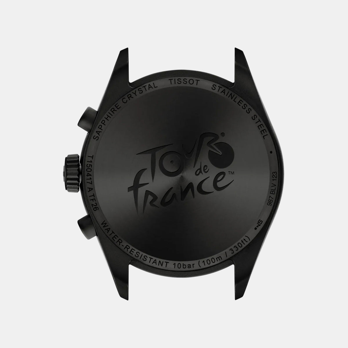 Pr 100 Men Quartz Black Dial Chronograph Fabric Watch T1504173705700