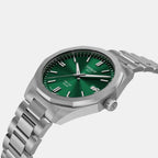 Prc 100 Men Quartz Green Dial Analog Stainless Steel Watch T1514221109100
