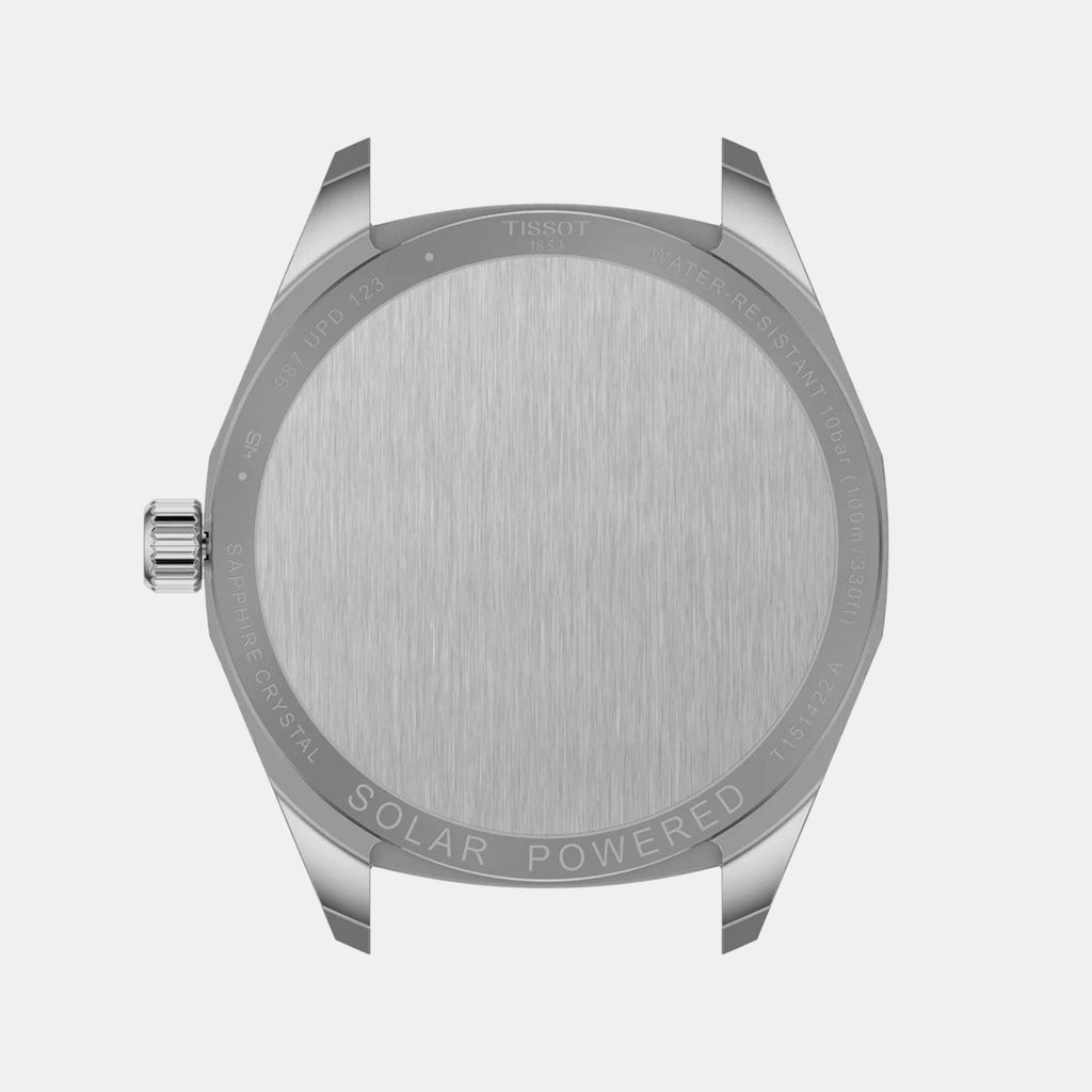 PRC 100 Unisex Solar Silver Dial Analog Stainless Steel Watch T1514221103100