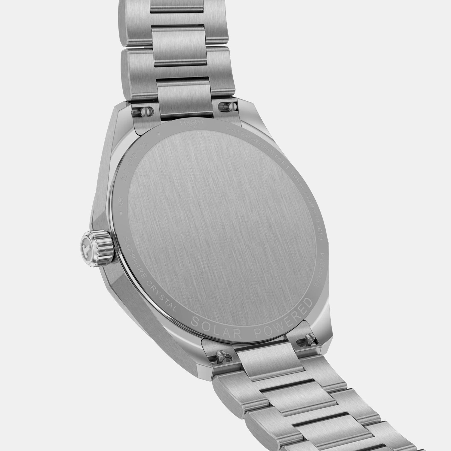 PRC 100 Solar Unisex Silver Dial Analog Stainless Steel Watch T1514221103100