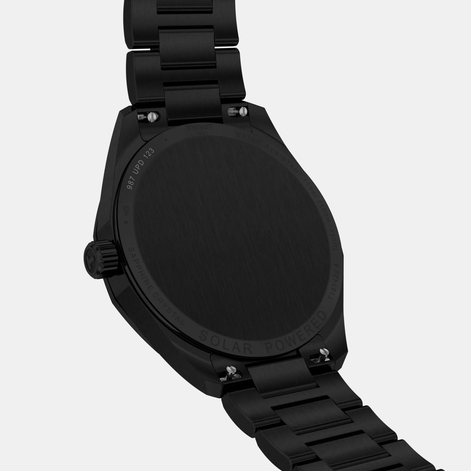 PRC 100 Unisex Solar Black Dial Analog Stainless Steel Watch T1514223305100