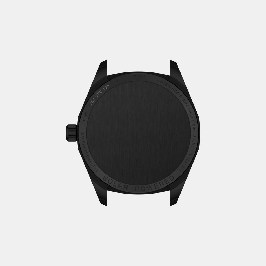 PRC 100 Solar Unisex Black Dial Analog Leather Watch T1514223605100