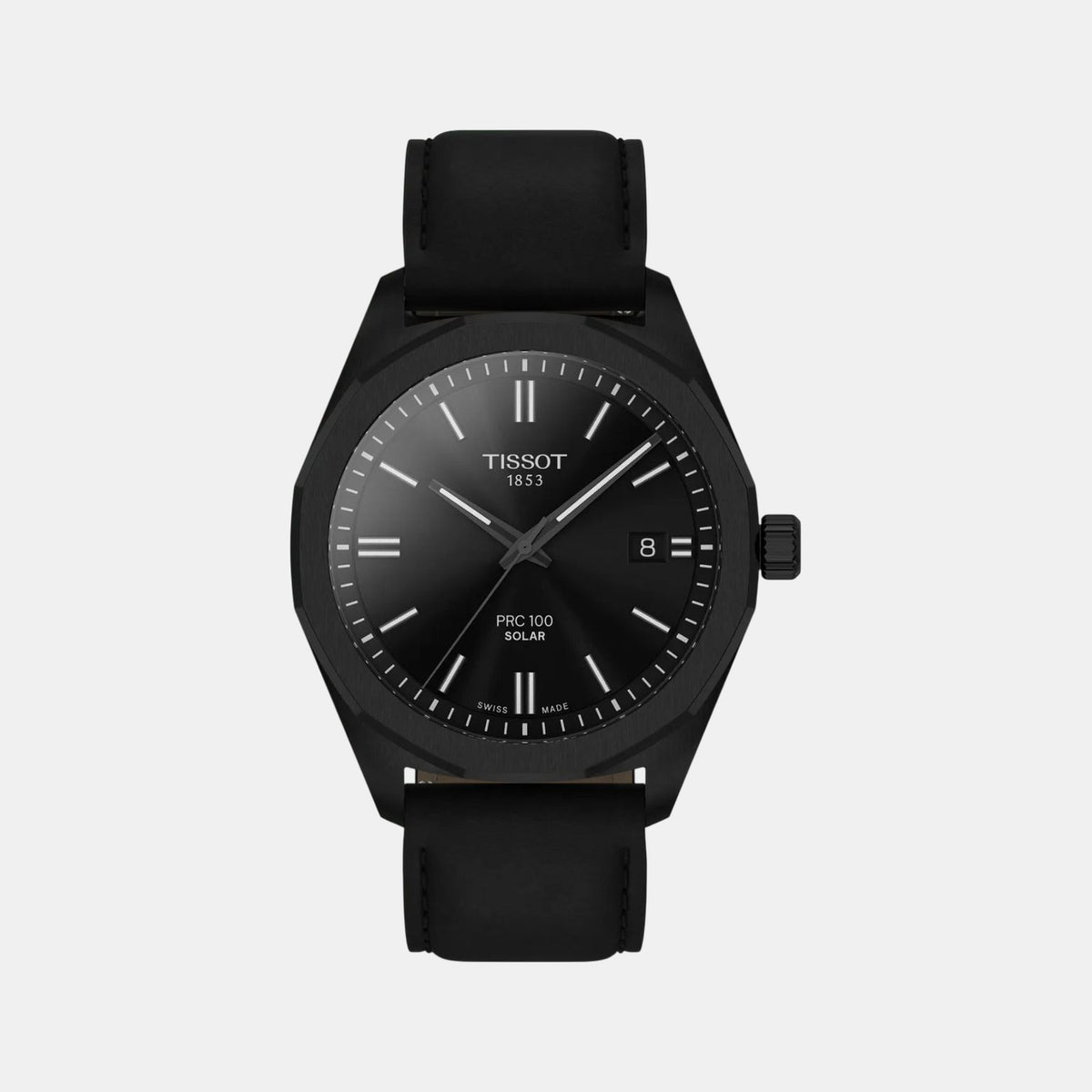 PRC 100 Men Solar Black Dial Analog Leather Watch T1514223605100