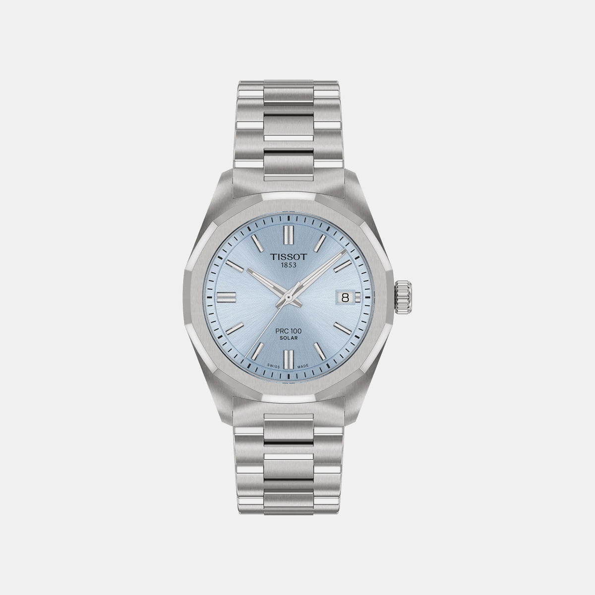 PRC 100 Women Solar Blue Dial Analog Stainless Steel Watch T1518221135100