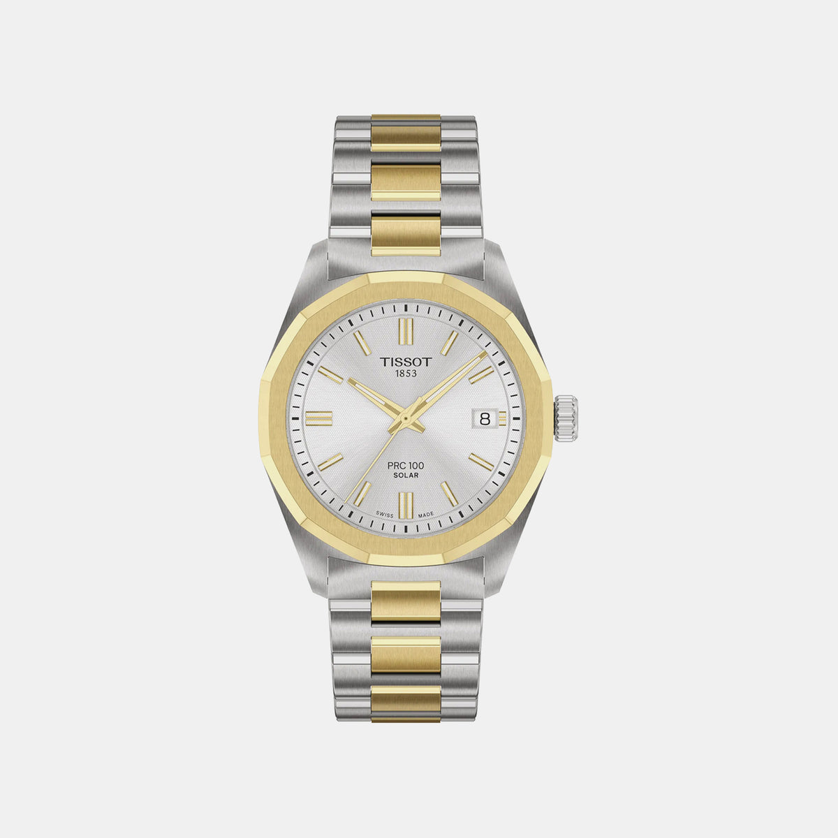 PRC 100 Women Solar Silver Dial Analog Stainless Steel Watch T1518222203100