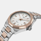 PRC 100 Women Solar Mother Of Pearl Dial Analog Stainless Steel Watch T1518222211100