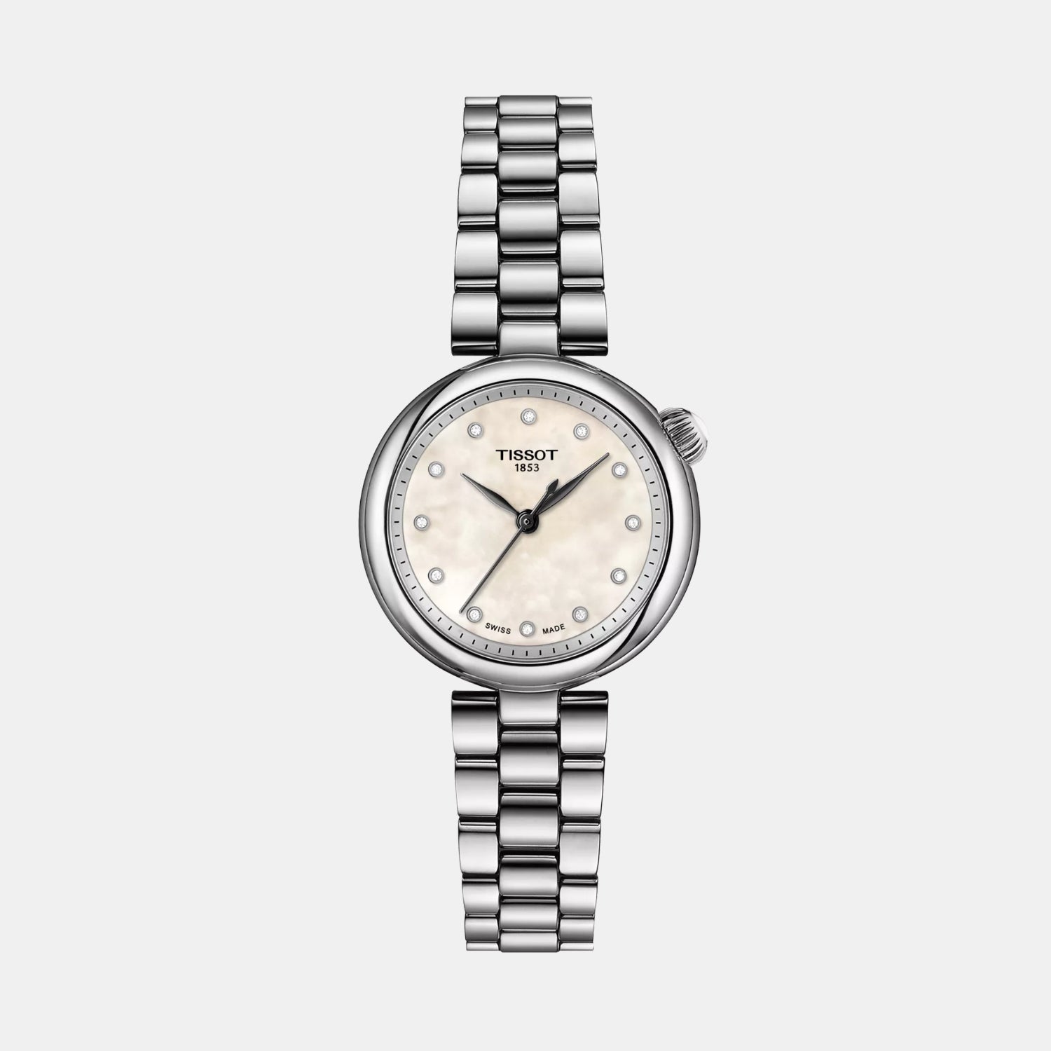 Desir Women Quartz White Mother Of Pearl Dial Analog Stainless Steel Watch T1520101111600