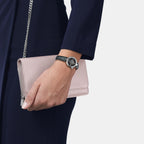 Desir Women Quartz Graded Silver-Black Dial Analog Leather Watch T1520101603800