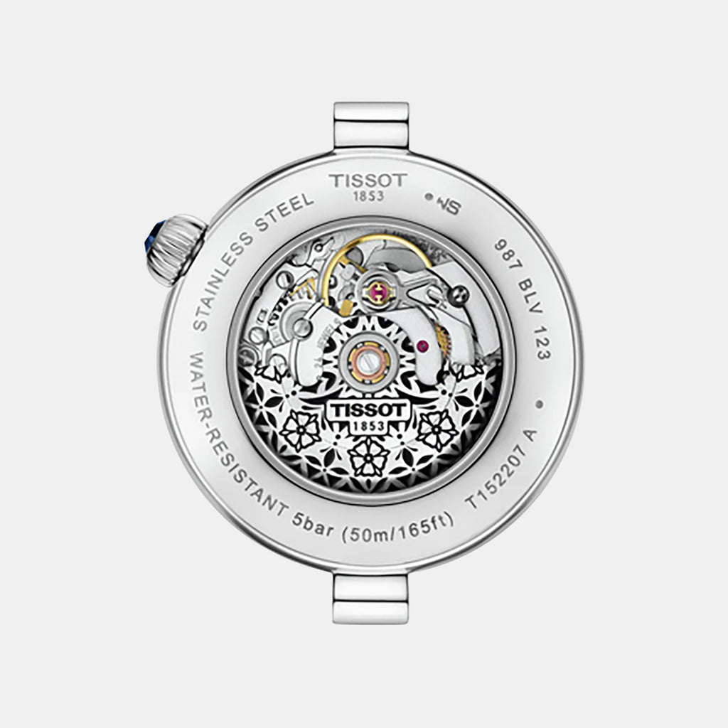 Classic Contemporary Désir Women Automatic Mother Of Pearl Dial Analog Stainless Steel Watch T1522071111600