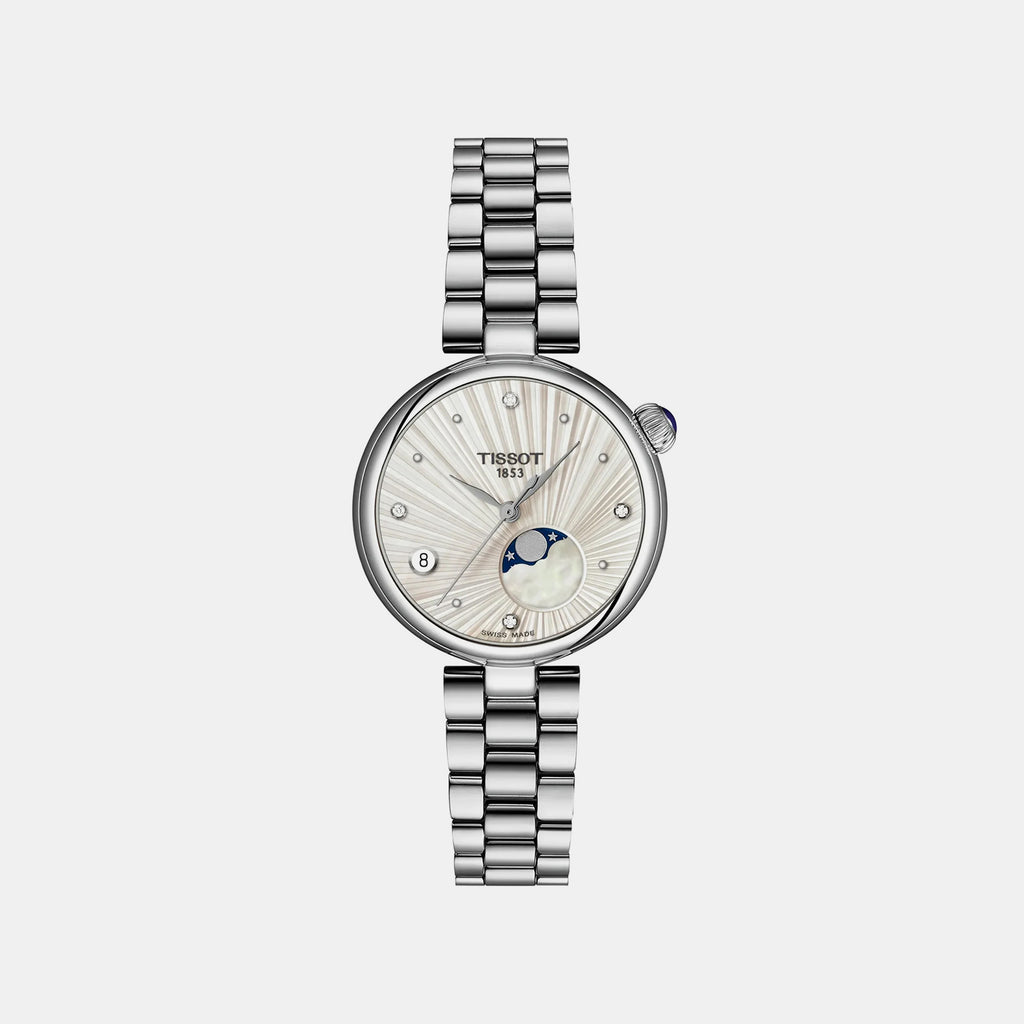 Desir Women Quartz Silver Dial Analog Stainless Steel Watch T1522231103600