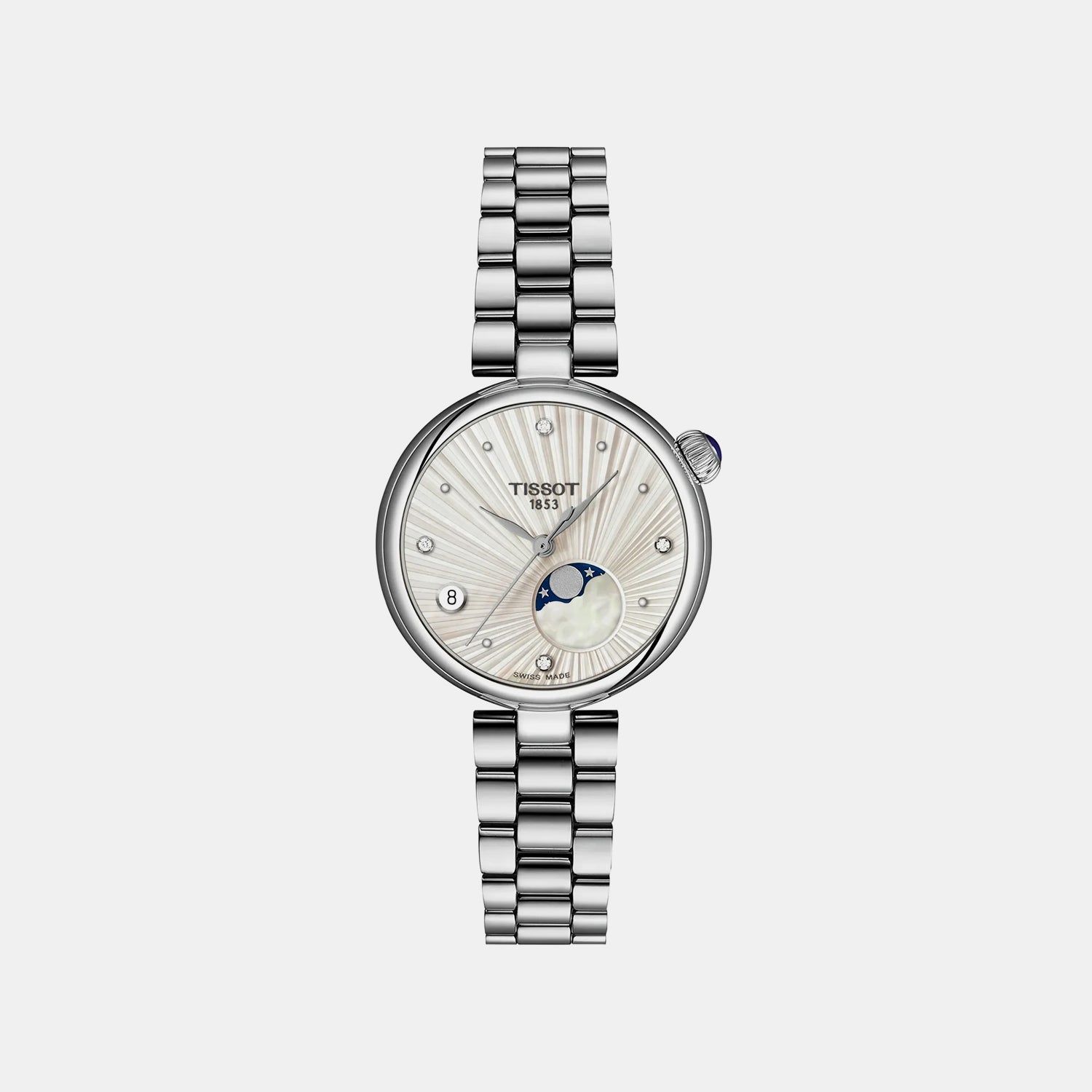 Desir Women Quartz Silver Dial Analog Stainless Steel Watch T1522231103600
