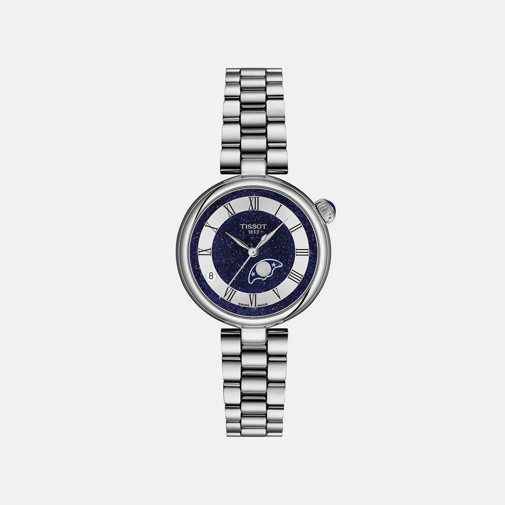 Desir Women Quartz Blue Dial Analog Stainless Steel Watch T1522231149300
