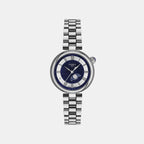 Desir Women Quartz Blue Dial Analog Stainless Steel Watch T1522231149300