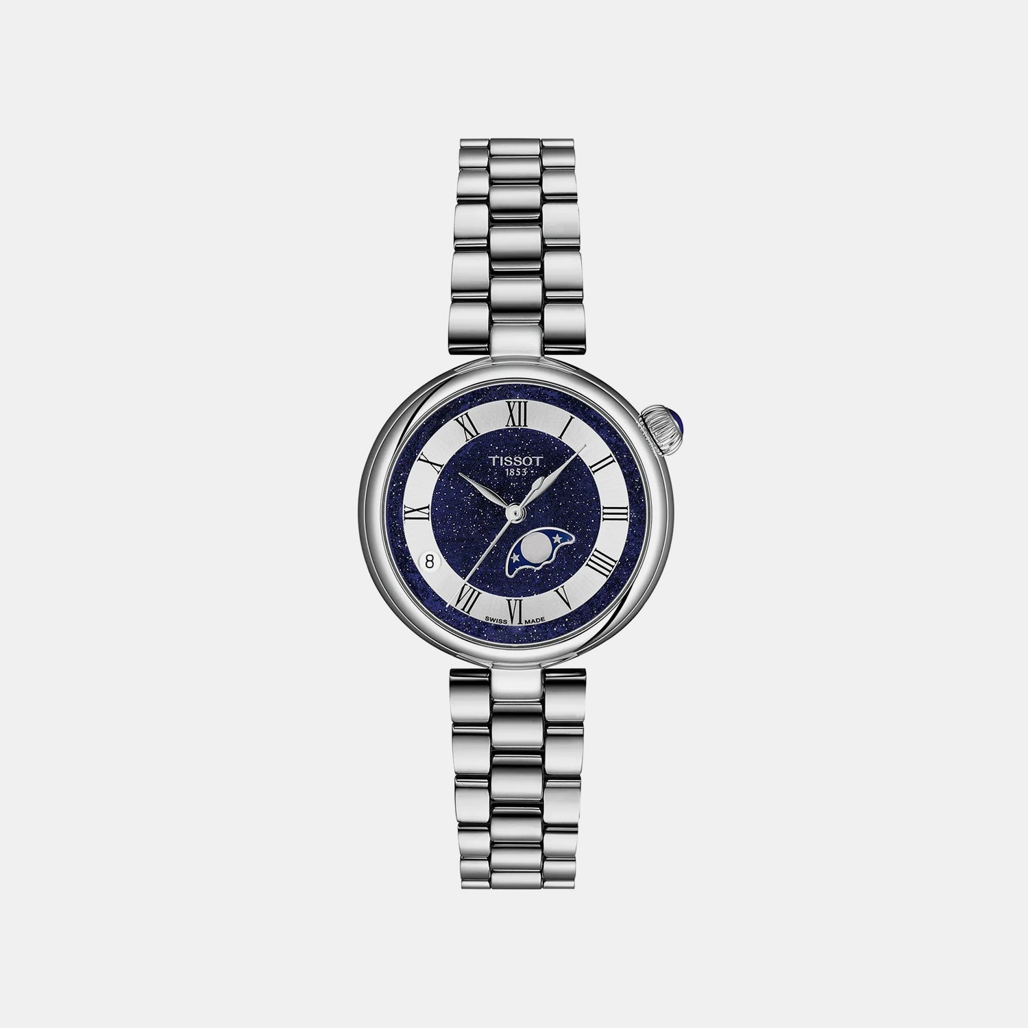 Desir Women Quartz Blue Dial Analog Stainless Steel Watch T1522231149300