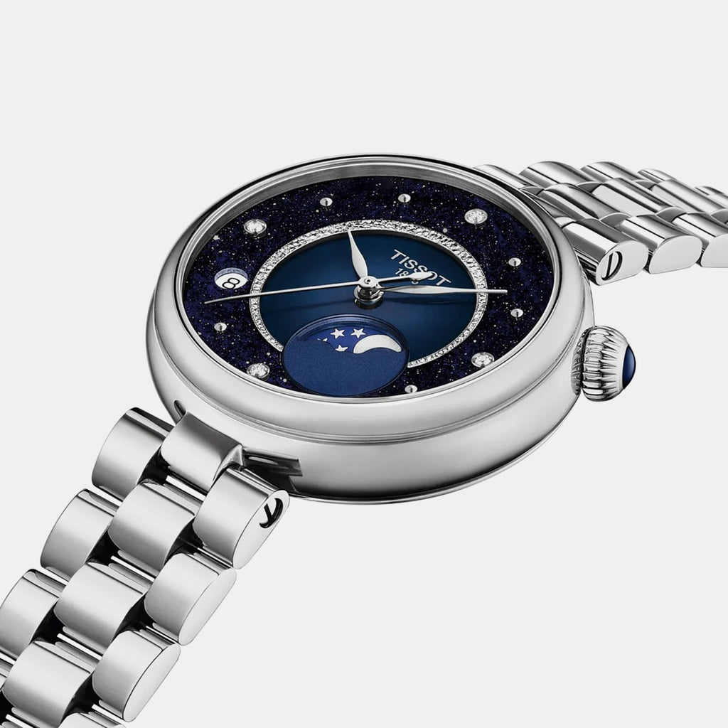 Desir Women Quartz Blue Dial Analog Stainless Steel Watch T1522231149600