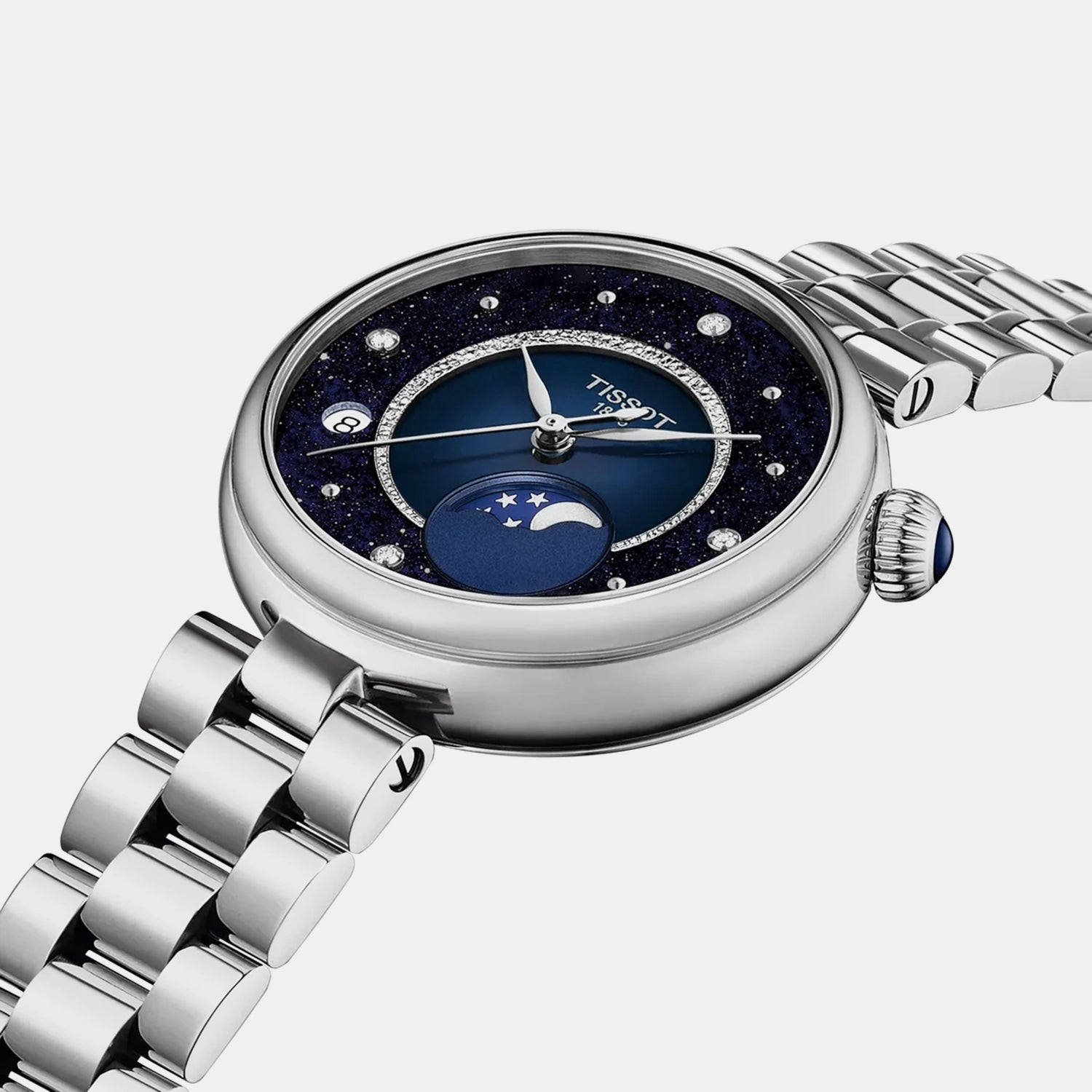 Desir Women Quartz Blue Dial Analog Stainless Steel Watch T1522231149600