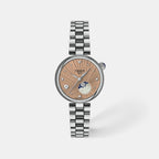 Desir Women Quartz Brown Dial Analog Stainless Steel Watch T1522231154600