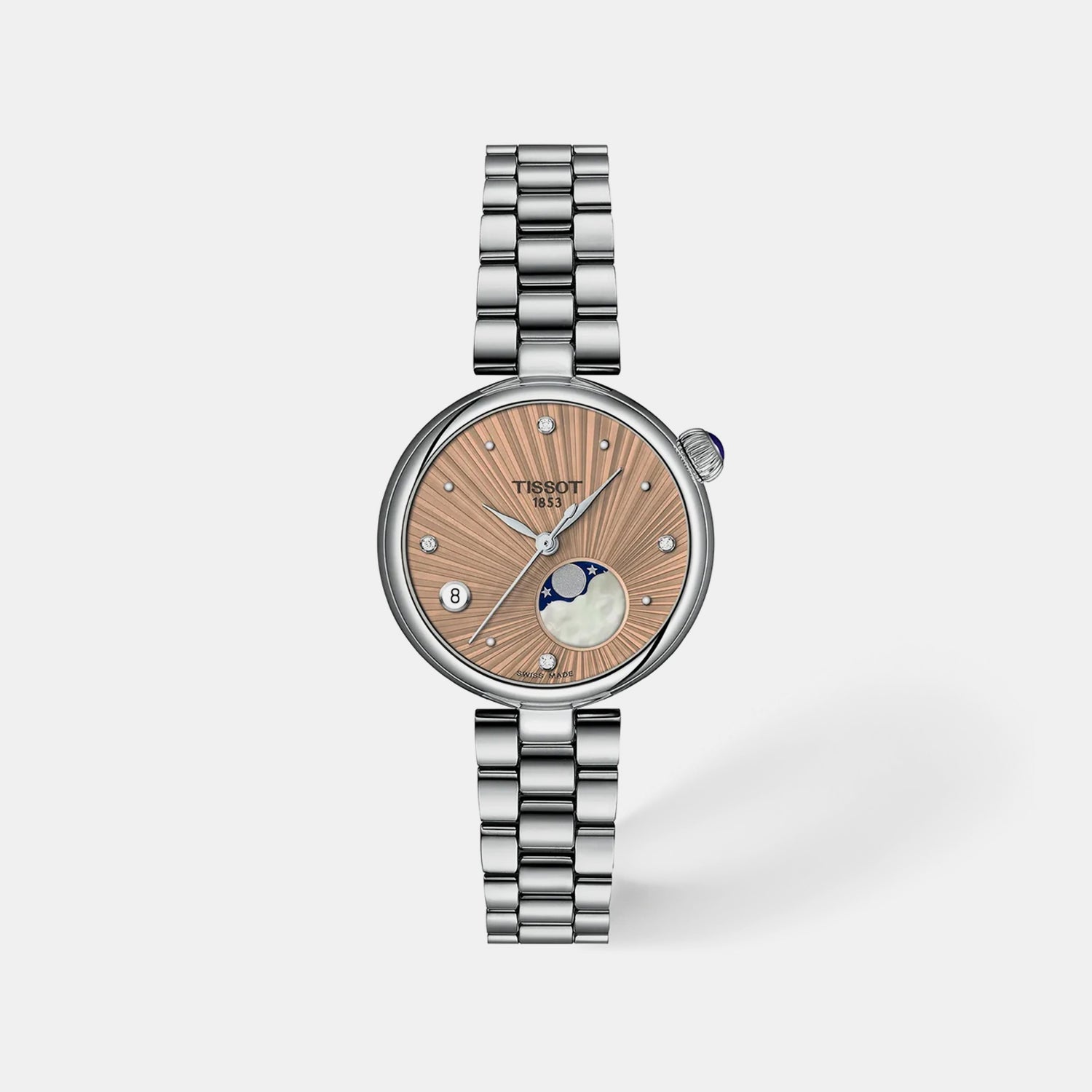 Desir Women Quartz Brown Dial Analog Stainless Steel Watch T1522231154600
