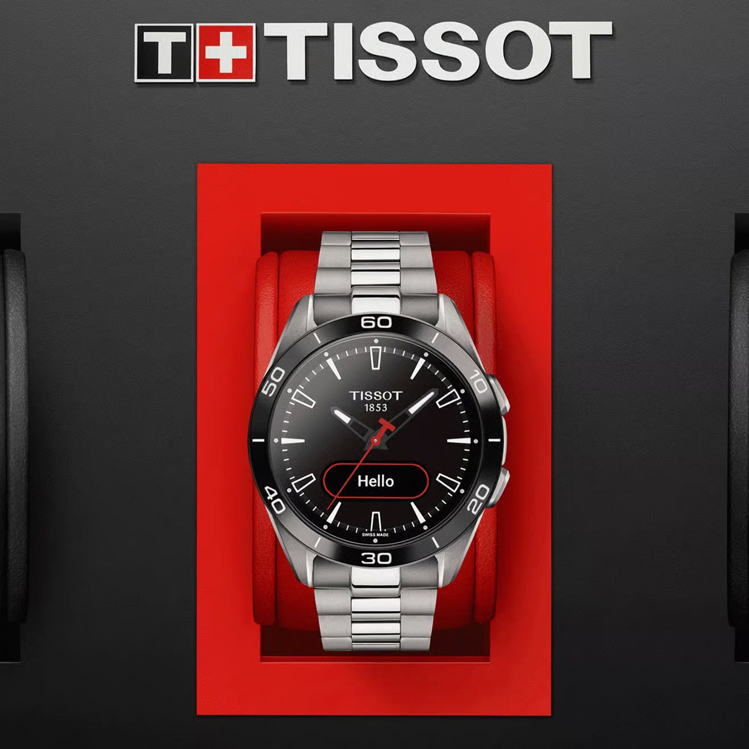 T-Touch Men Quartz Black Dial Analog Stainless Steel Watch T1534204405100
