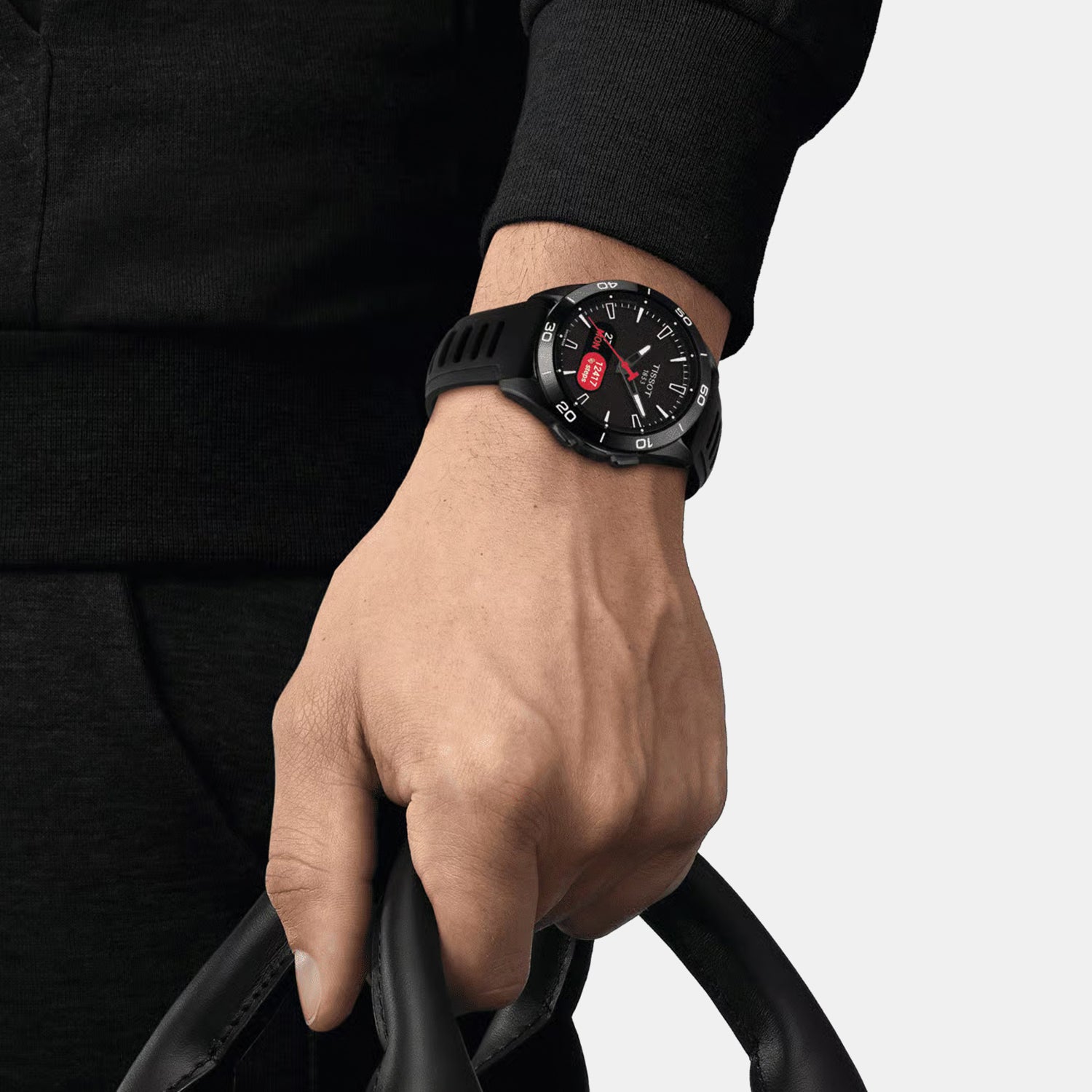 T-Touch Men Quartz Black Dial Analog Silicone Watch T1534204705104