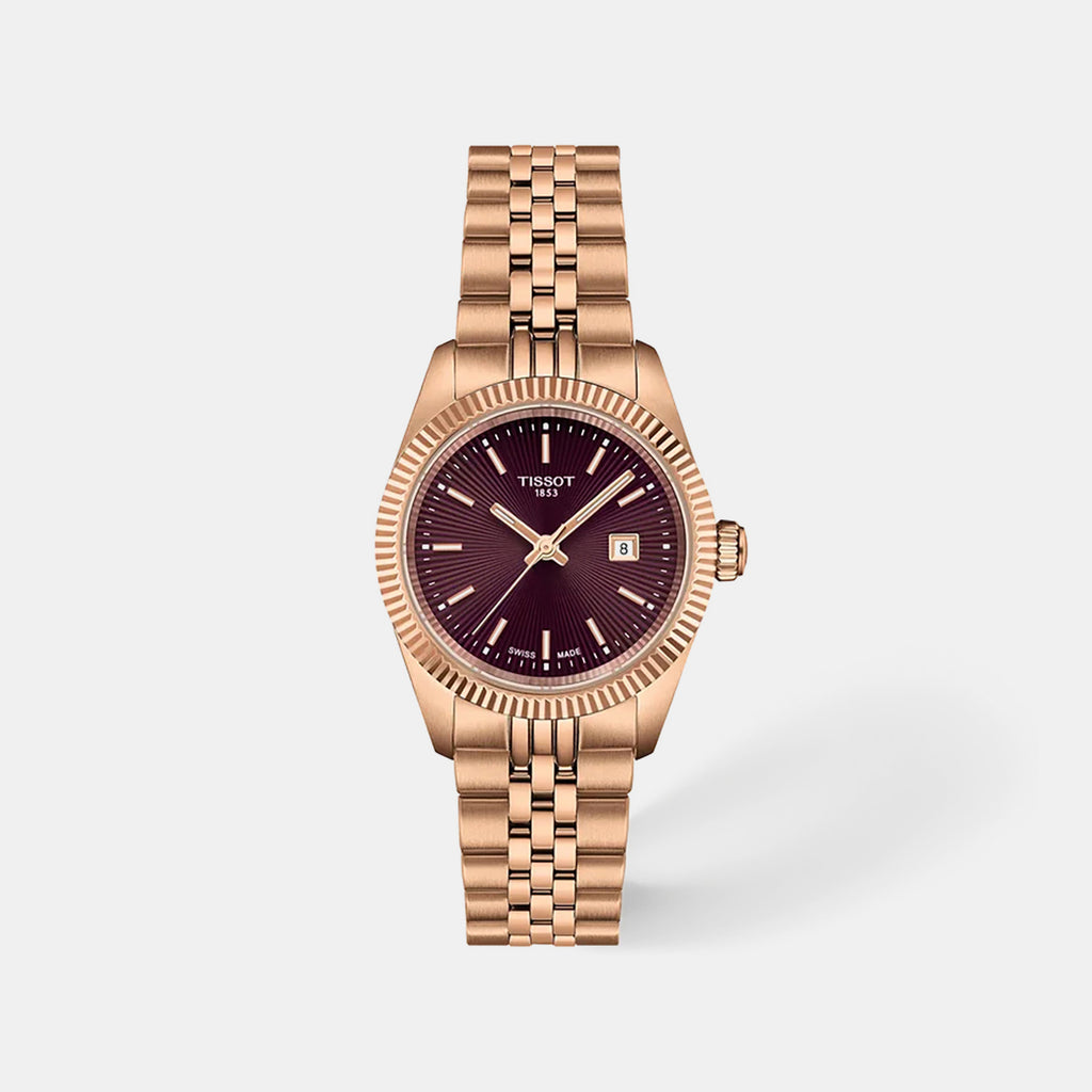 Ballade Women Quartz Brown Dial Analog Stainless Steel Watch T1560103337100