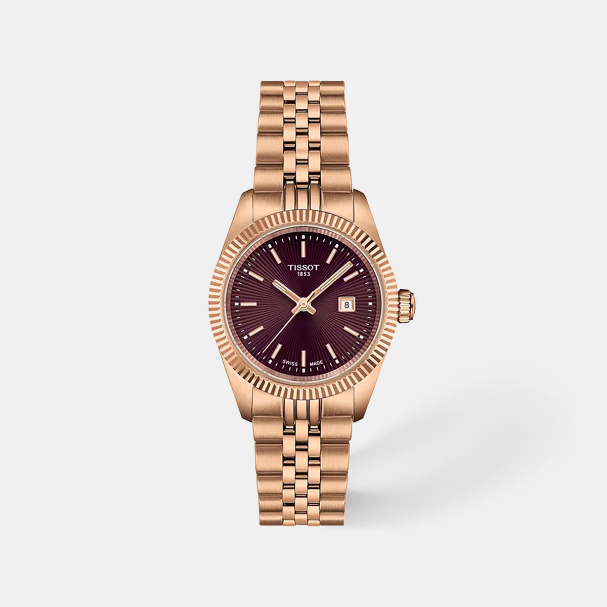 Ballade Women Quartz Brown Dial Analog Stainless Steel Watch T1560103337100
