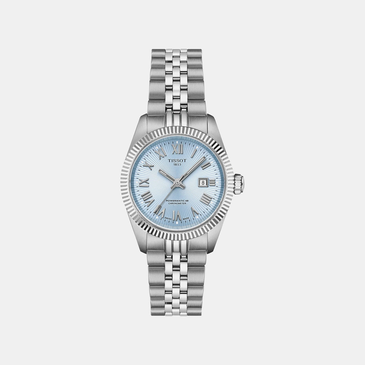 Ballade Women Automatic Blue Dial Analog Stainless Steel Watch T1562081135300