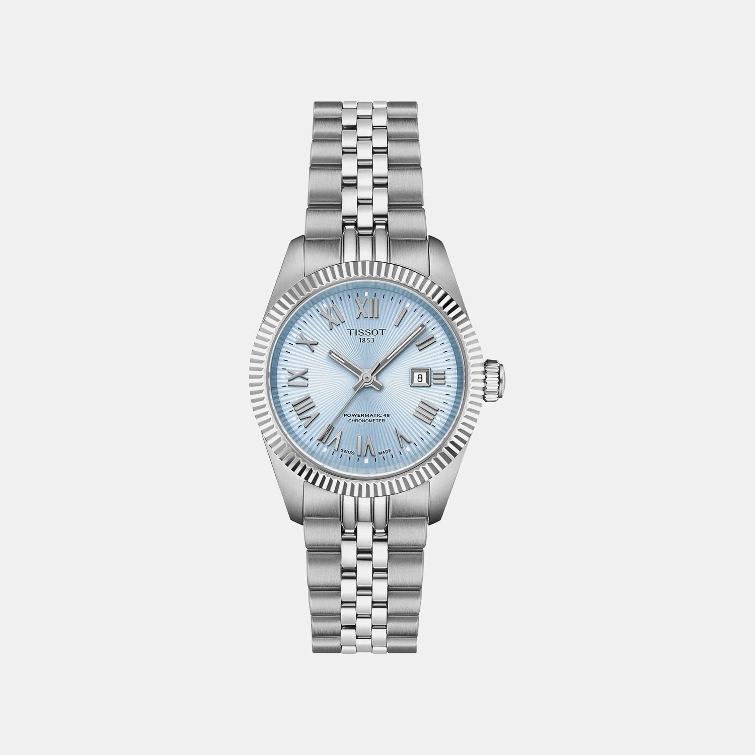 Ballade Women Automatic Ice Blue Dial Analog Stainless Steel Watch T1562081135300