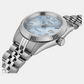Ballade Women Automatic Ice Blue Dial Analog Stainless Steel Watch T1562081135300