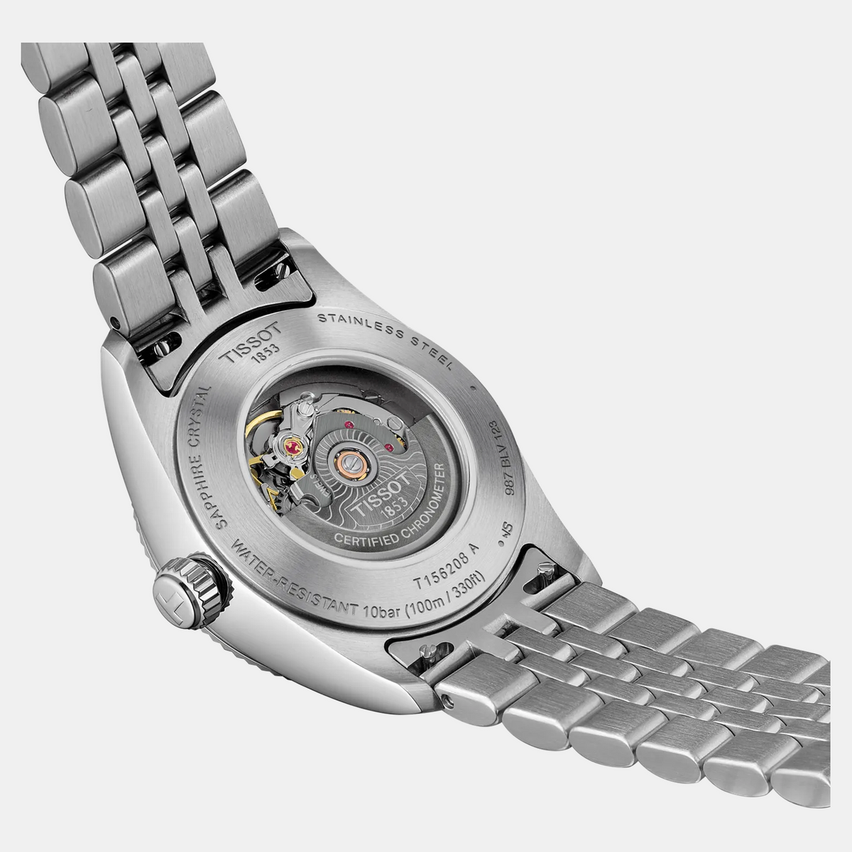 Ballade Women Automatic Blue Dial Analog Stainless Steel Watch T1562081135300