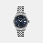 Ballade Women Quartz Blue Dial Analog Stainless Steel Watch T1562101104100