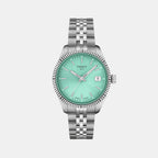 Ballade Women Quartz Light Green Dial Analog Stainless Steel Watch T1562101109100