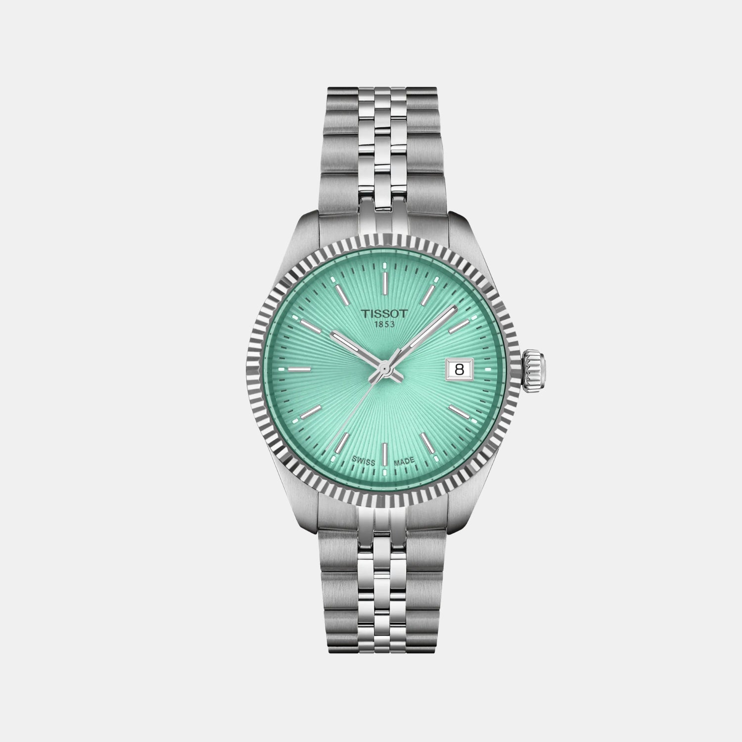 Ballade Women Quartz Light Green Dial Analog Stainless Steel Watch T1562101109100