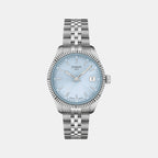 Ballade Women Quartz Ice Blue Dial Analog Stainless Steel Watch T1562101135100