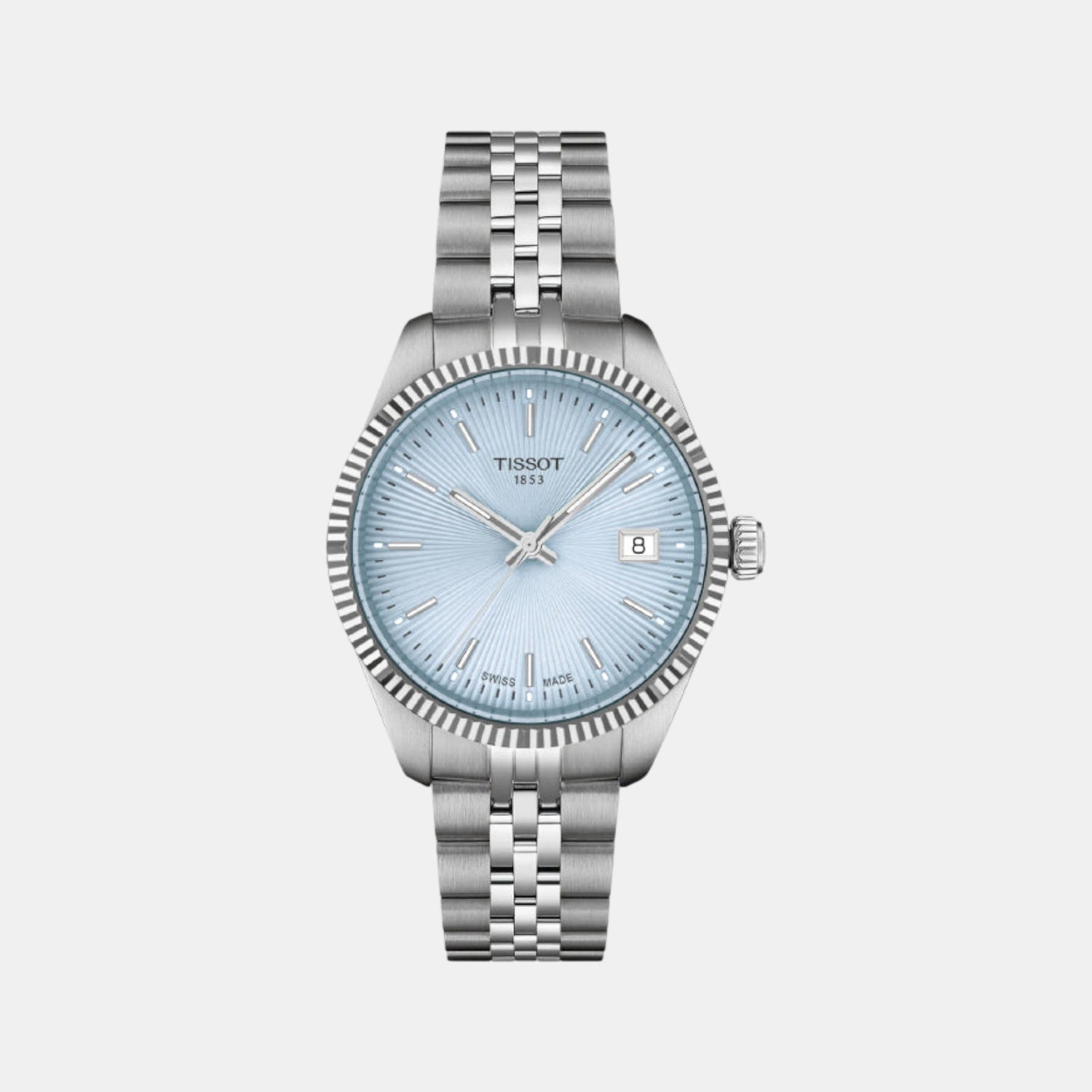 Ballade Women Quartz Ice Blue Dial Analog Stainless Steel Watch T1562101135100