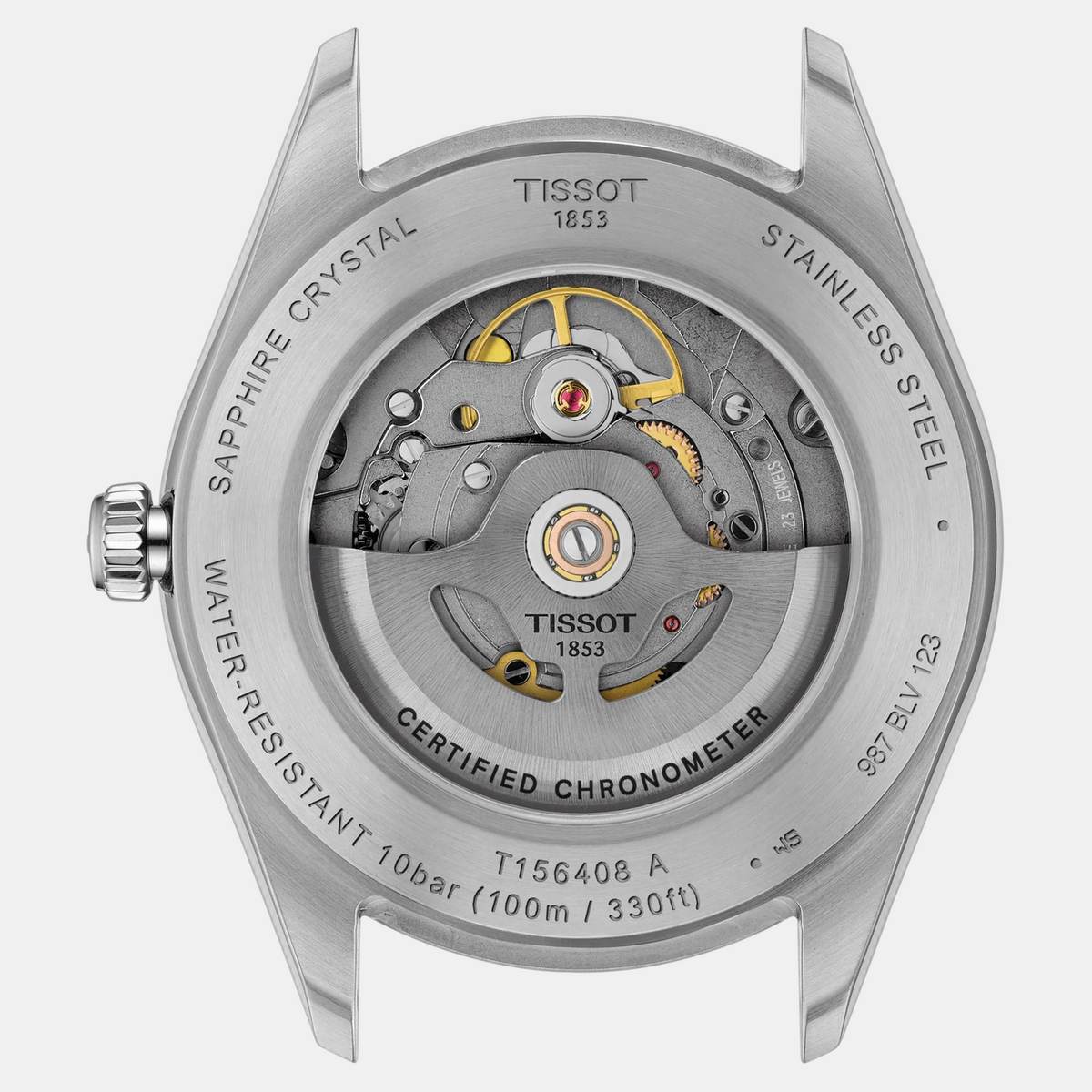 Ballade Men Automatic Silver Dial Analog Stainless Steel Watch T1564081103300