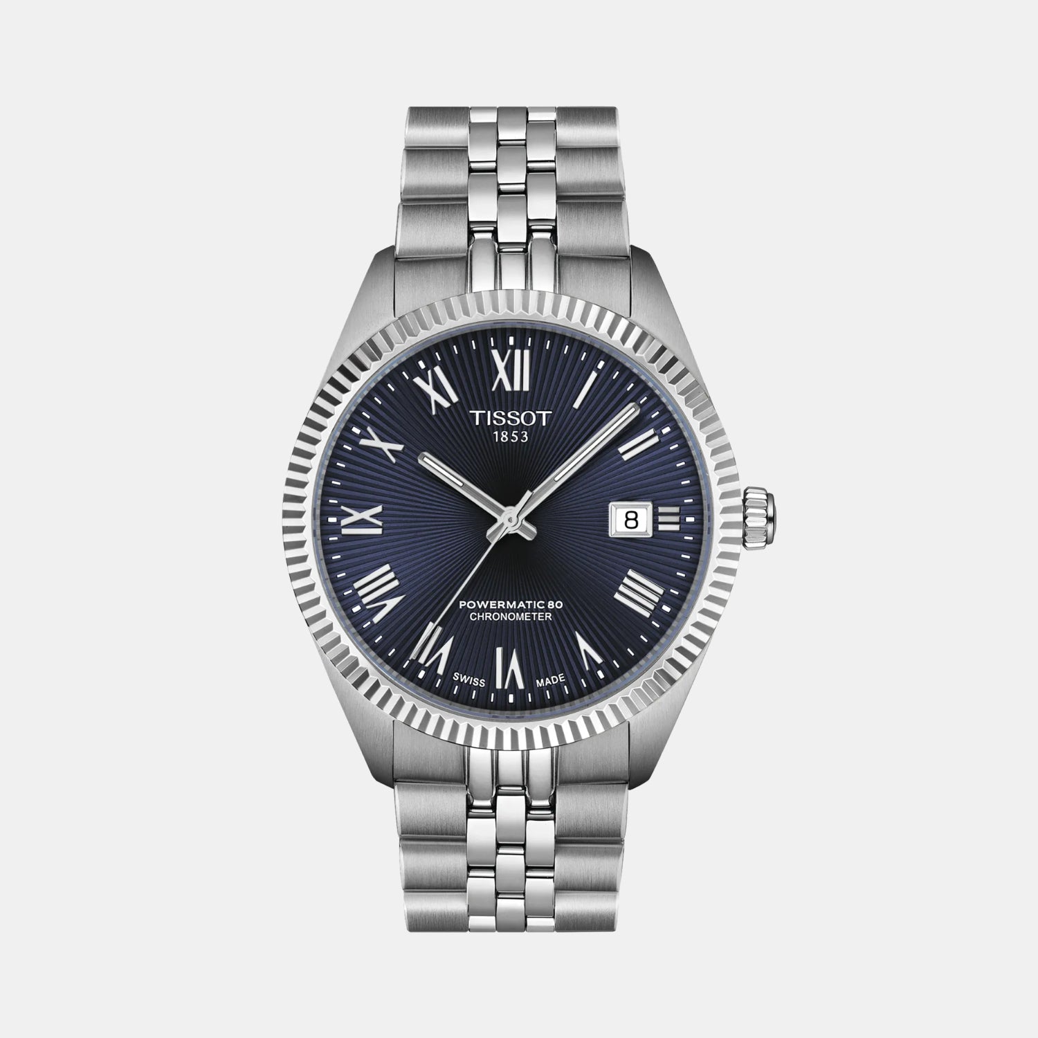 Ballade Powermatic 80 COSC Men Automatic Blue Dial Analog Stainless Steel Watch T1564081104300