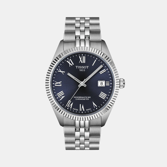 Ballade Powermatic 80 COSC Men Automatic Blue Dial Analog Stainless Steel Watch T1564081104300