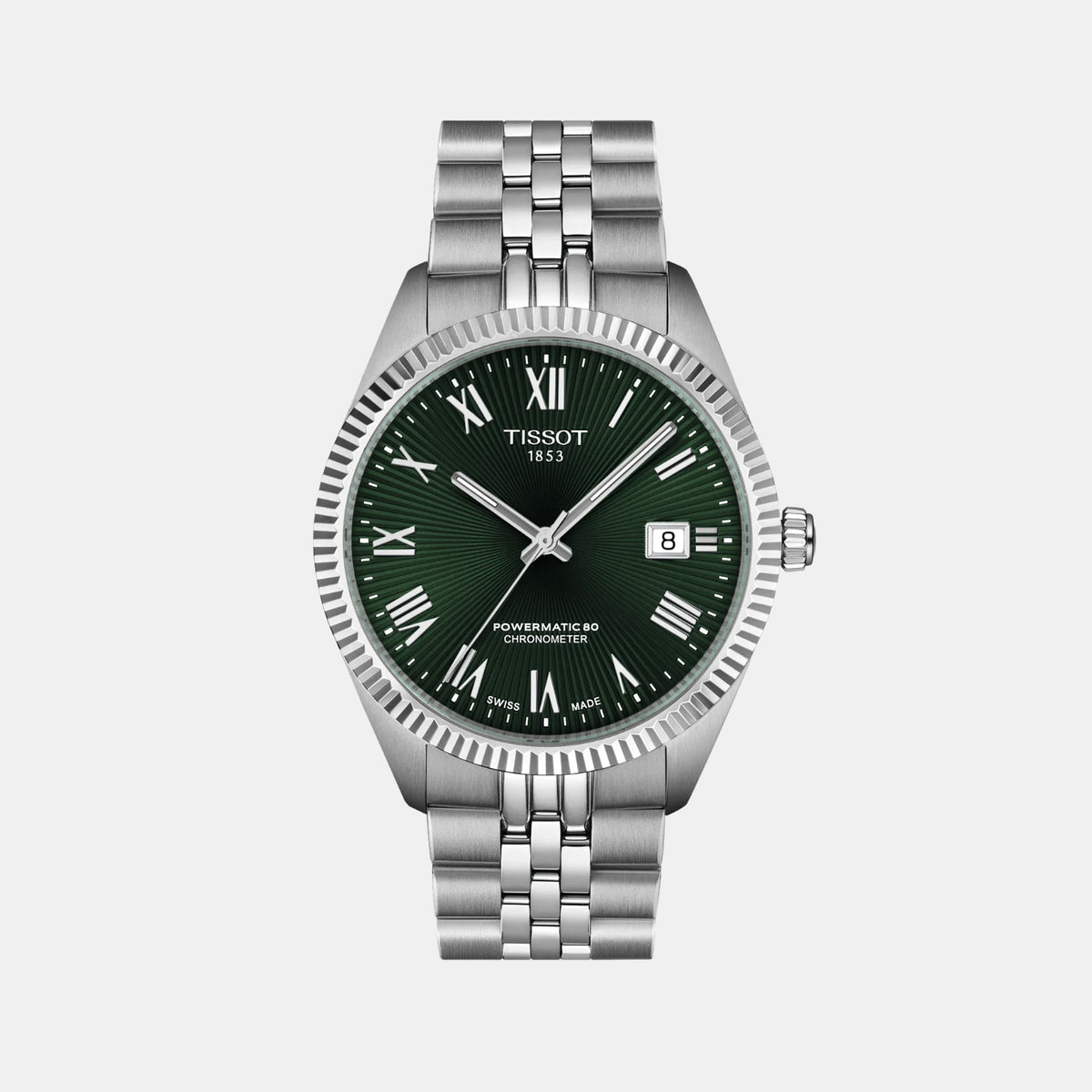 Ballade Men Automatic Green Dial Analog Stainless Steel Watch T1564081109300