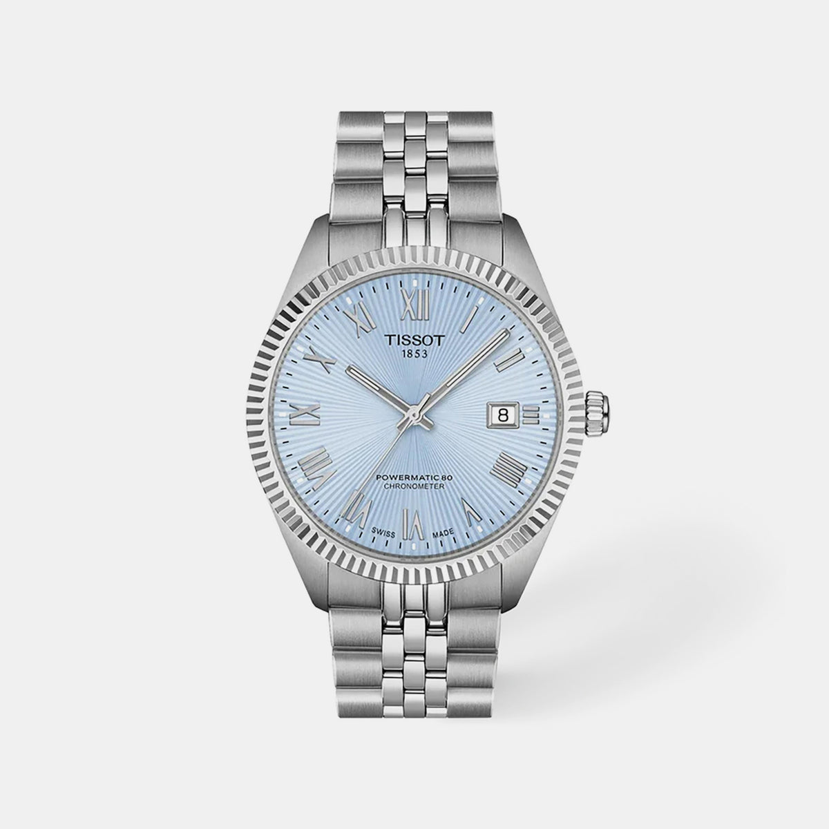 Ballade Men Automatic Blue Dial Analog Stainless Steel Watch T1564081135300
